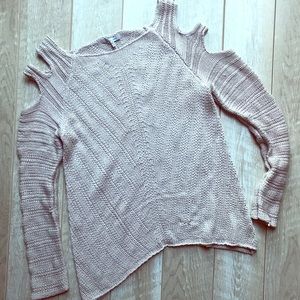 Naked Zebra, double could shoulder sweater M/L
